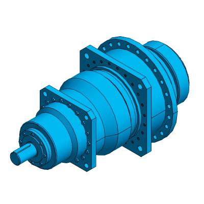 P3NA09~36 (i: 140-280) P series planetary standard type (coaxial) with locking disk hollow shaft 